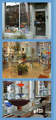 Designs de salle de bain et décoration intérieure des maisons en verre vitrifié.